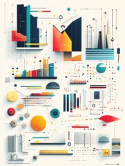 Poster - Flat Design Infographic Elements. Vector Illustration EPS 10.