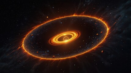 Wall Mural - accretion disk inferno