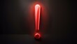 © Mdragon - 검은 배경 위에 선명한 붉은색 느낌표