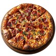 © Vista - A delicious pepperoni pizza with a cheesy crust and herbs.