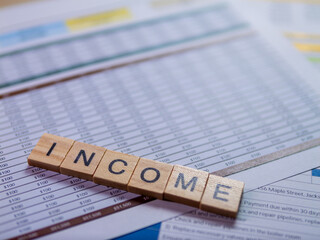 Poster - Business income analysis financial reports office environment data insights professional perspective