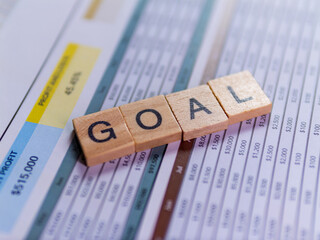 Poster - Business success through goal setting and strategic planning in professional workspaces