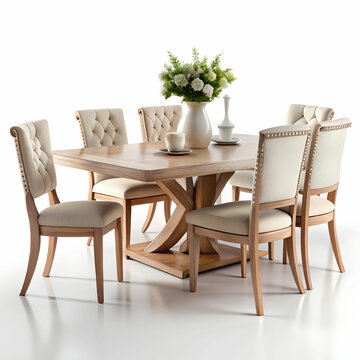 A dining table is a central piece for meals, often surrounded
