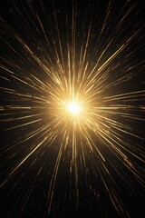 Wall Mural - arafed image of a star burst with a black background