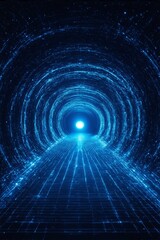 Wall Mural - a close up of a tunnel with a light at the end