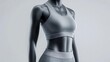 © abangaboy - Grey Sports Bra And Leggings On Mannequin