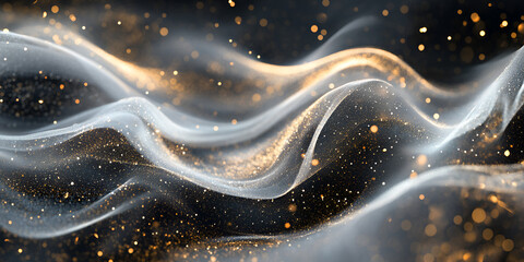 Poster - Golden Stardust Waves 