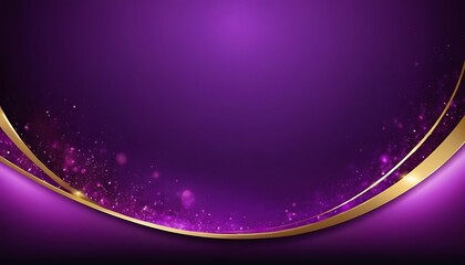 Poster - purple Abstract gold curved on purple and dark blue background with lighting effect and sparkle with copy space for text. Luxury design style.2