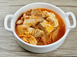 Wall Mural - 한국음식 돼지고기 김치찌개