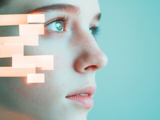 Poster - Illuminated Focus Exploring Digital Influence Through Abstract Portraiture