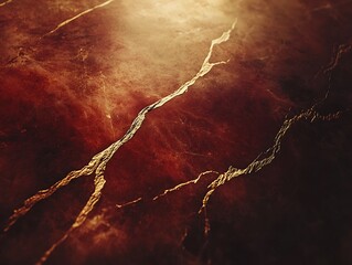 Aufkleber - Red marble texture with gold veins. (2)