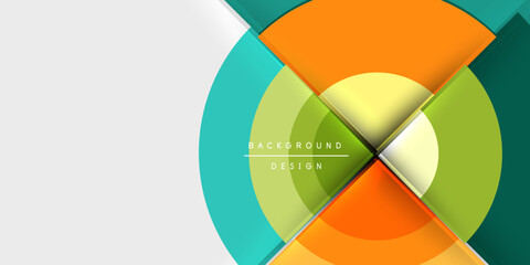 Poster - Target circle geometric abstract shapes. Vector Illustration For Wallpaper, Banner, Background, Card, Book Illustration, landing page
