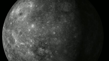 Wall Mural - planet mercury, view from space.