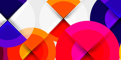 Target circle geometric abstract shapes. Vector Illustration For Wallpaper, Banner, Background, Card, Book Illustration, landing page