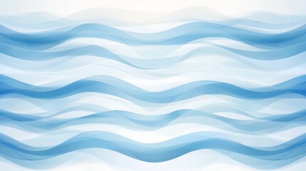 Poster - gentle blue waves flowing in a serene abstract design representing calm waters