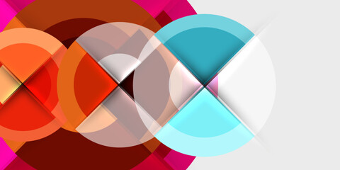 Poster - Target circle geometric abstract shapes. Vector Illustration For Wallpaper, Banner, Background, Card, Book Illustration, landing page