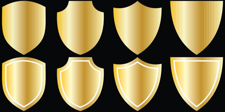 Shield icon set in different style. Protect shield security line icons. shield icon vector illustration on isolated background eps 10.