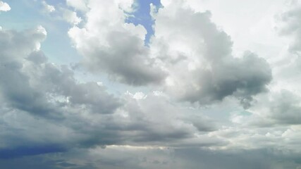 Wall Mural - blue sky with huge cloud background