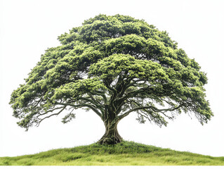 Canvas Print - tree isolated on white background