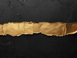 © ceren - Luxurious torn paper design with gold strip and black backdrop