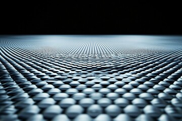 Poster - High-resolution image of a carbon fiber structure with a glossy protective coating for enhanced strength