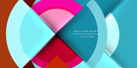 Poster - Target circle geometric abstract shapes. Vector Illustration For Wallpaper, Banner, Background, Card, Book Illustration, landing page