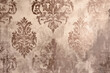 © World of AI - shabby chic background with a textured damask pattern in muted mocha brown and metallic rose gold, very elegant, wallpaper, 2025 color