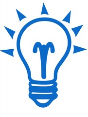 Aufkleber - Bright studio environment for innovative lightbulb design and creative graphic art