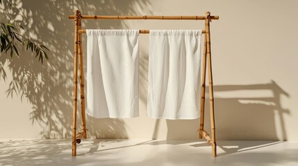 Poster - A realistic modern assortment of horizontal, vertical, and square textile advertising banners. A blank white vinyl banner template.