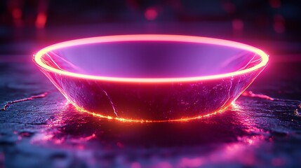 Poster - Glowing Digital Sales Funnel Presentation for Business Growth and Optimization