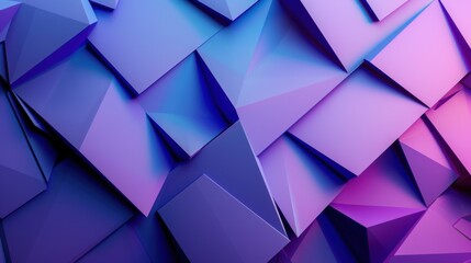 Poster - Abstract blue purple background with geometric panel