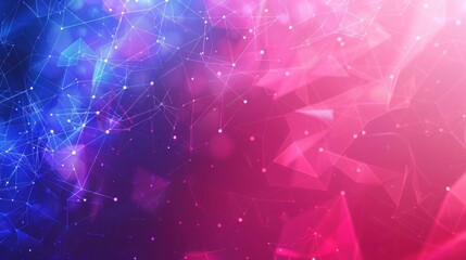 Poster - abstract science sci fi geometric polygonal connection pattern design concept background