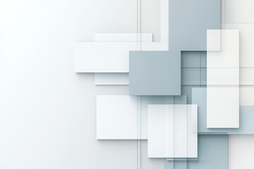 Poster - Simple Background, Abstract geometric shapes in soft tones create a modern, minimalist background.
