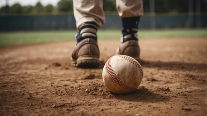 Playing Baseball on a Rough Infield: XL Player in Action

