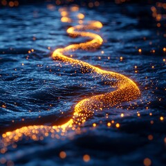 Poster - Quantum Internet Cable Glowing with Entangled Particles Across the Ocean