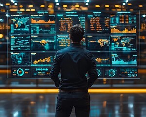 Poster - CEO Monitoring Company s Risk Exposure and Liability Insurance Status on Virtual Holographic Dashboard