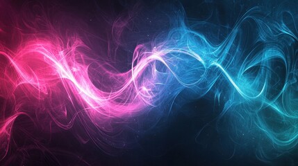 Poster - Elegant Dynamic Background in Dark and Grainy Style with Vibrant Colorful Swirls