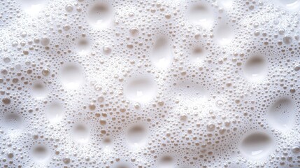 Poster - Insulation Foam Spray Concept, Close-Up View of Foam Spray Creating a Flawless Seal with Bubbling Texture and Bright White Color