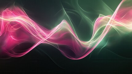 Poster - Elegant Dynamic Background with Grainy Dark Waves and Fluid Color Transitions