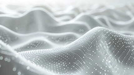 Poster - Abstract 3-dimensional digital wave pattern background
