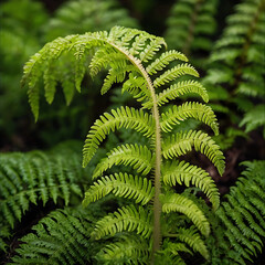 Wall Mural - fern leaves