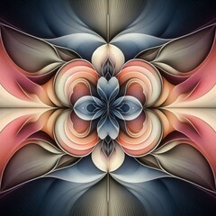 Poster - Balanced Harmony Symmetrical composition with soft curves and ca