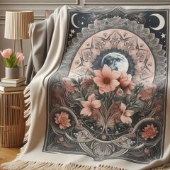Aufkleber - blankets and throws artistic prints on blankets adding warmth an