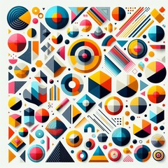 Poster - colored shapes