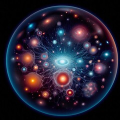Poster - dark matter distribution a visualization of dark matter distribu