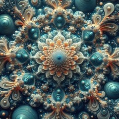 Poster - fractal illustrations show the properties and relationships of f