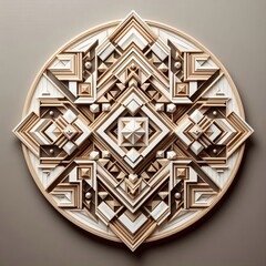 Aufkleber - geometric shapes a composition of geometric shapes arranged in a