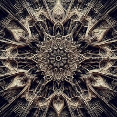 Aufkleber - gothic grandeur gothic architecture and motifs in a dark intrica