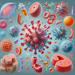 Poster - immunological illustrations visualizations of immune system comp