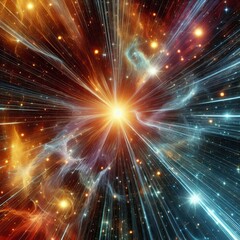 Poster - interstellar shockwave a texture with sharp bright lines where i